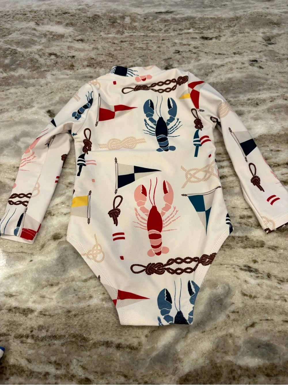 Pink Chicken Kids Swim Bodysuits - Navy, Red, Cream